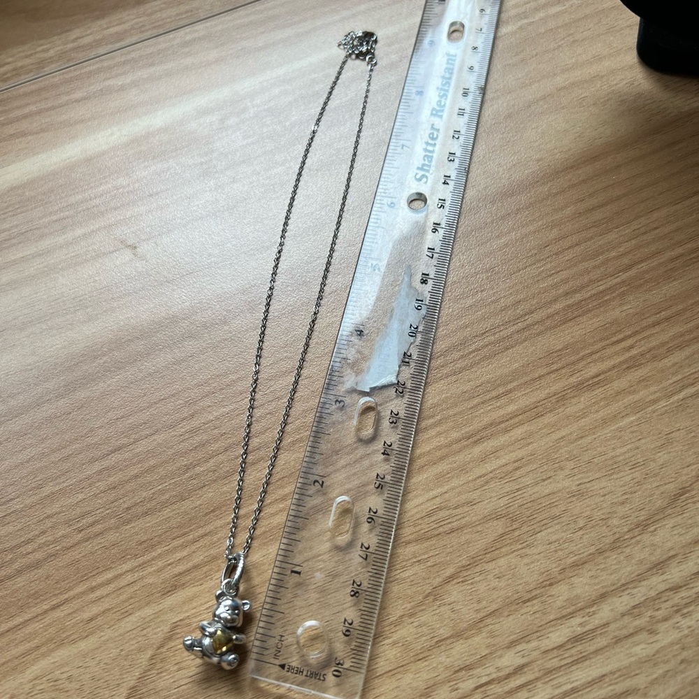 Brighton Teddy Pendant Charm on Unbranded Chain - Picture 12 of 12